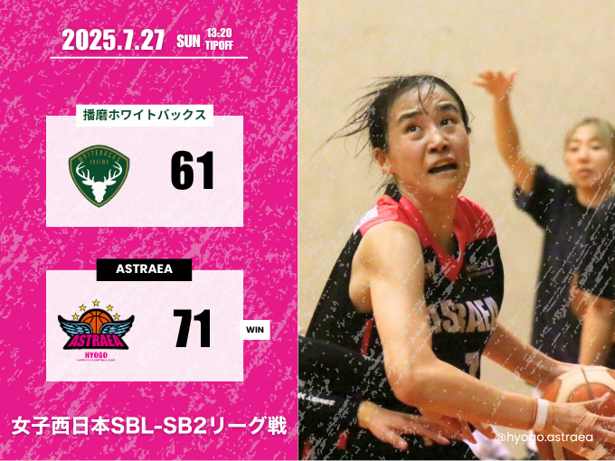 【大会結果】女子西日本SBL-SB2リーグ京都ラウンド結果